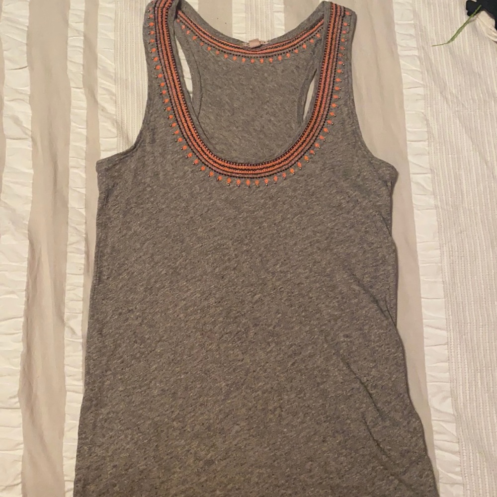 J.Crew embroidered tank